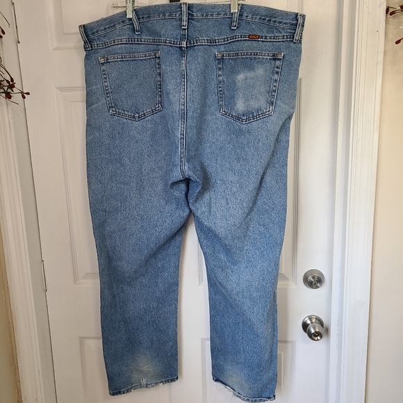 (884) Rustler Men's Relaxed Fit Straight Leg Jeans, Size: 46 Waist Color: Blue - Picture 13 of 14
